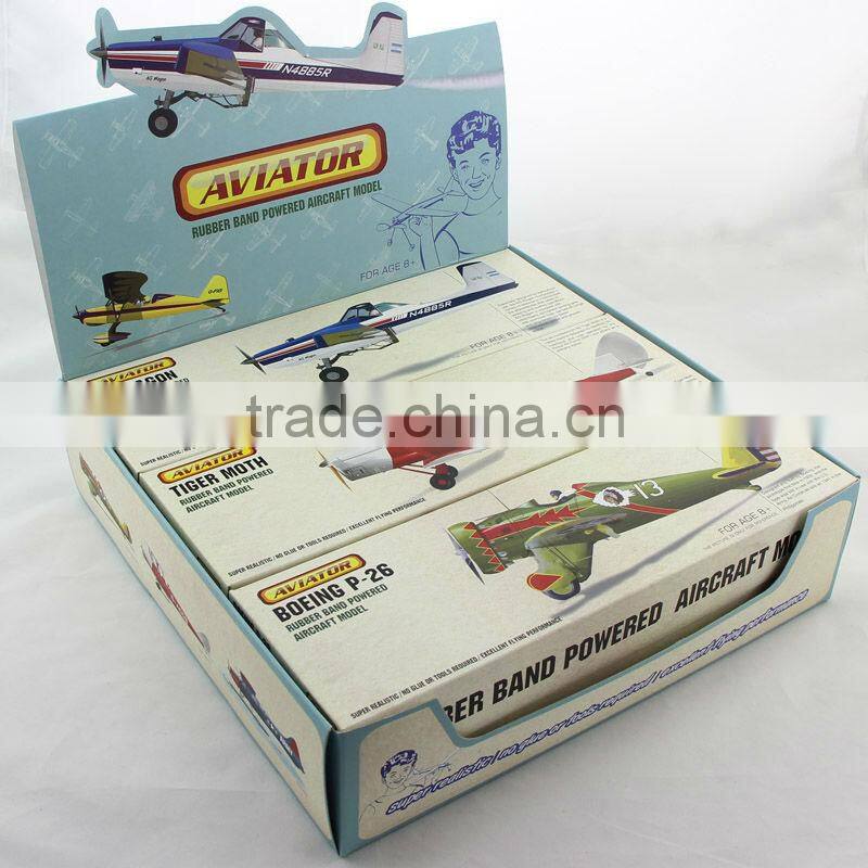 ZT Model 2014 New Products Aviator-Boeing P26 Rubber Band Powered Aircraft