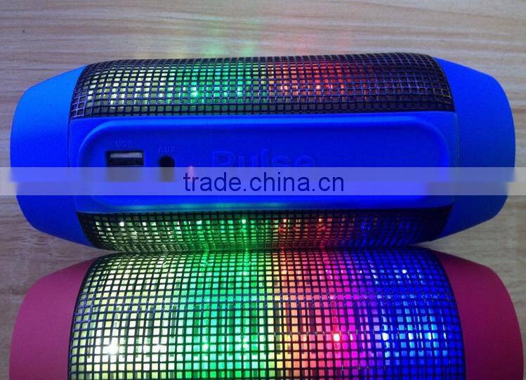 2016 new products in china pusle led light mini portable colorful wireless support U disk Aux in speaker bluetooth for iphone 6