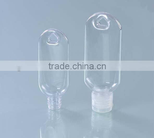 30-60ml PVC bottle 30ml/60ml Hook bottle for nail sanitizer