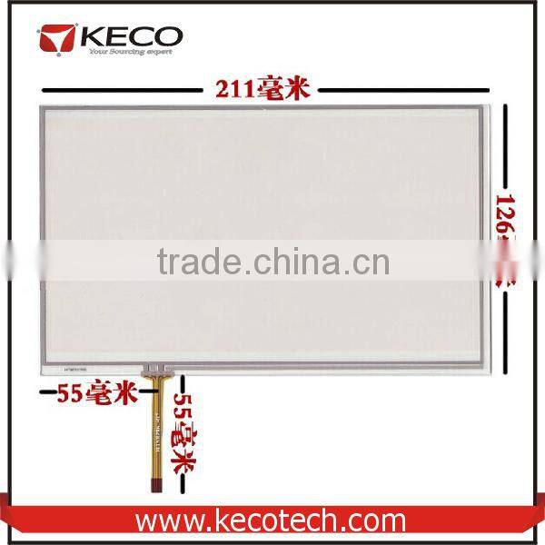 9 9.0 inch General 4 wire resistive 211*126 211mm*126mm HSD090IDW1 touch glass digitizer Screen