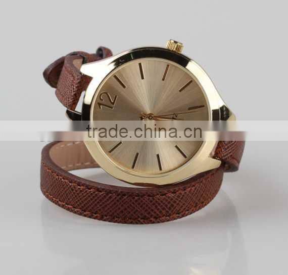 vogue ladies watches long leather strap custom quartz watch for lady big face ladies fancy watches