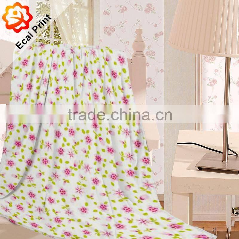 Wholesale home custom heat transfer soft blanket
