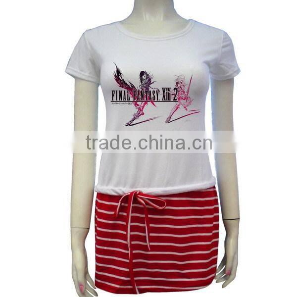 High quality emboridery real dress