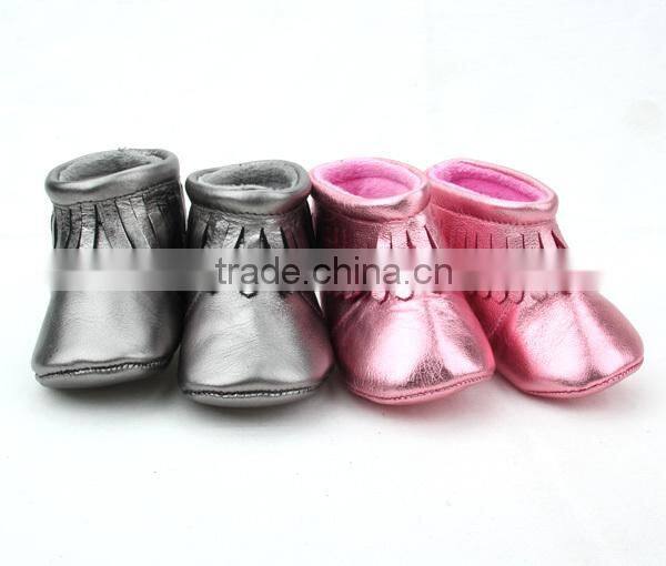 new arrival branded baby fancy silver shoes