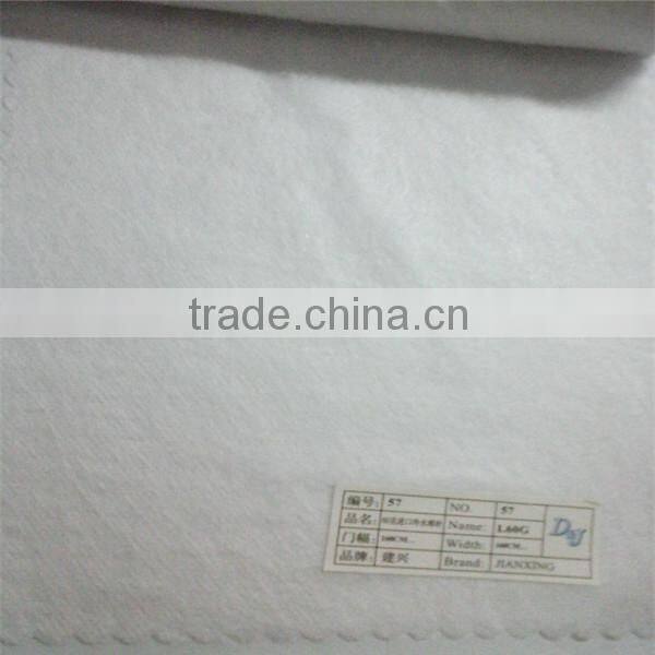 Cold water-soluble paper non woven interlining for embroidery cutting position