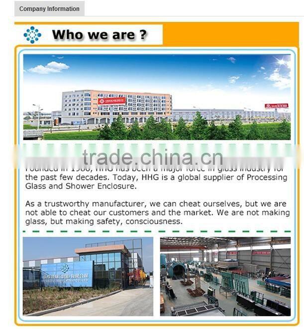 flat glass frameless pivot folding shower door