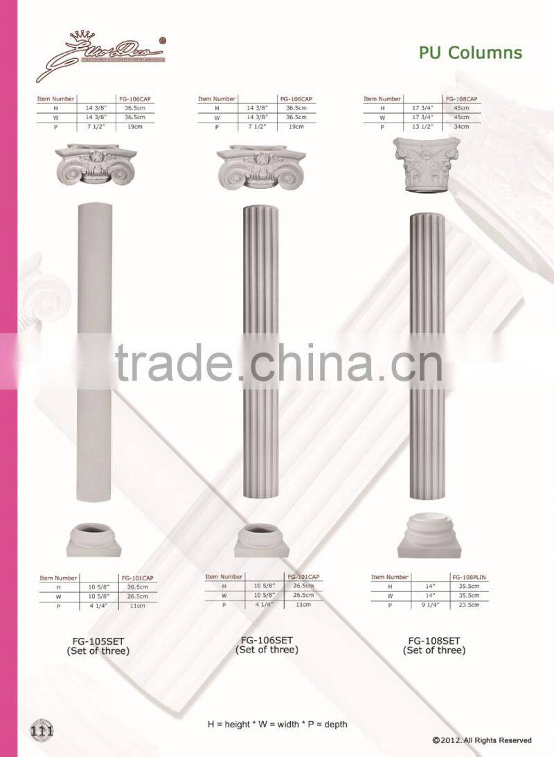 PU Good price beautiful new modern decorative Polyurethane Crown Moulding