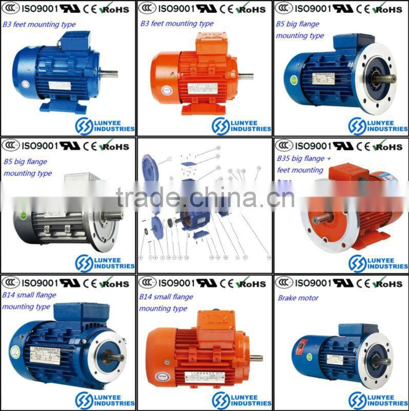 Y series three phase universal ac electric motor