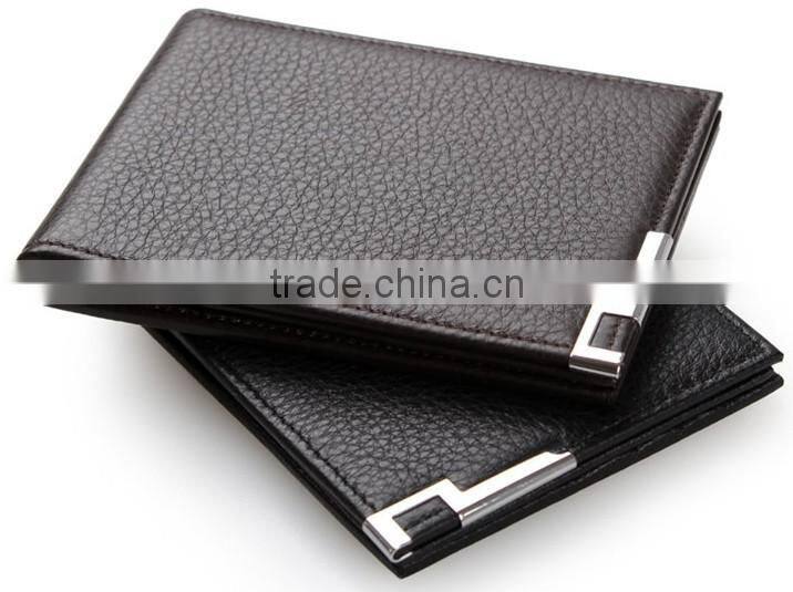 fashional men's genuine leather wallet/leather cheque holder / men's genuine leather wallet with multifunctional pocket