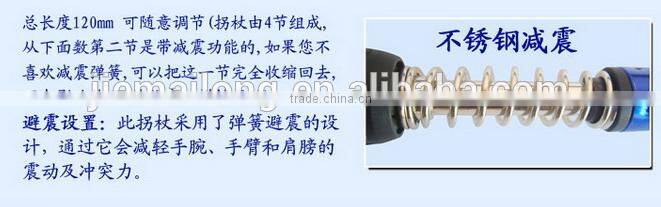 2015 Latest ladies walking stick with light alpen stock climbing Factory Direct