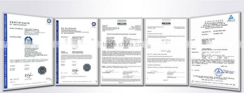 disposable visitor coat front four button