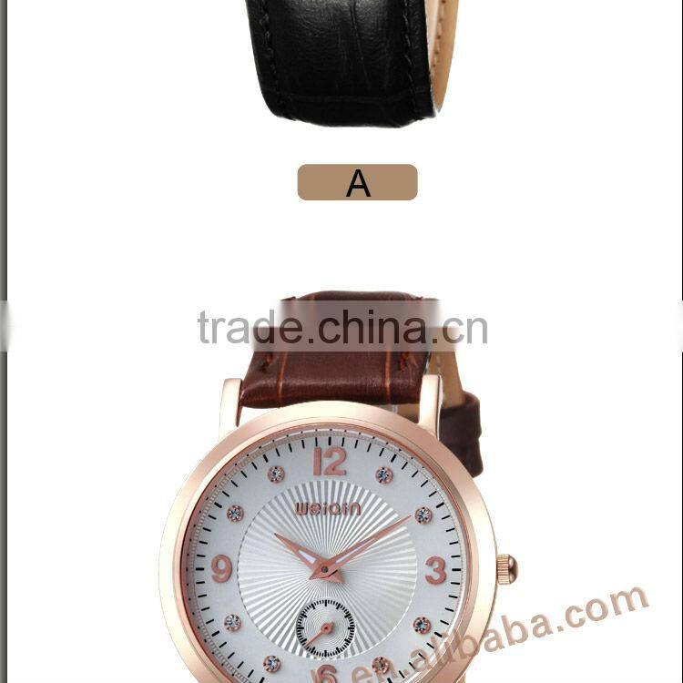 Fashion Genuine leather watch Ultra Thin Watch high quality watches stainless steel case luxury watch leather watch