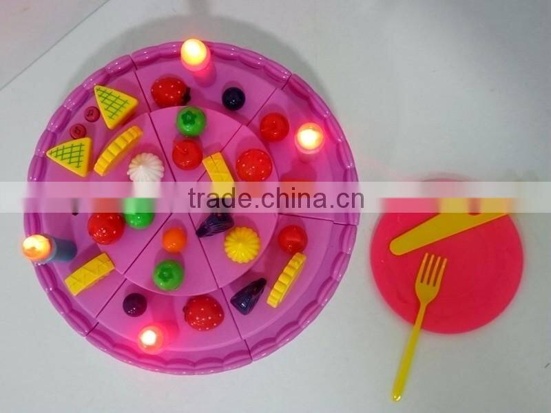 Kid Birthday Cake Game Toy Kit System Learn Teach Play with light