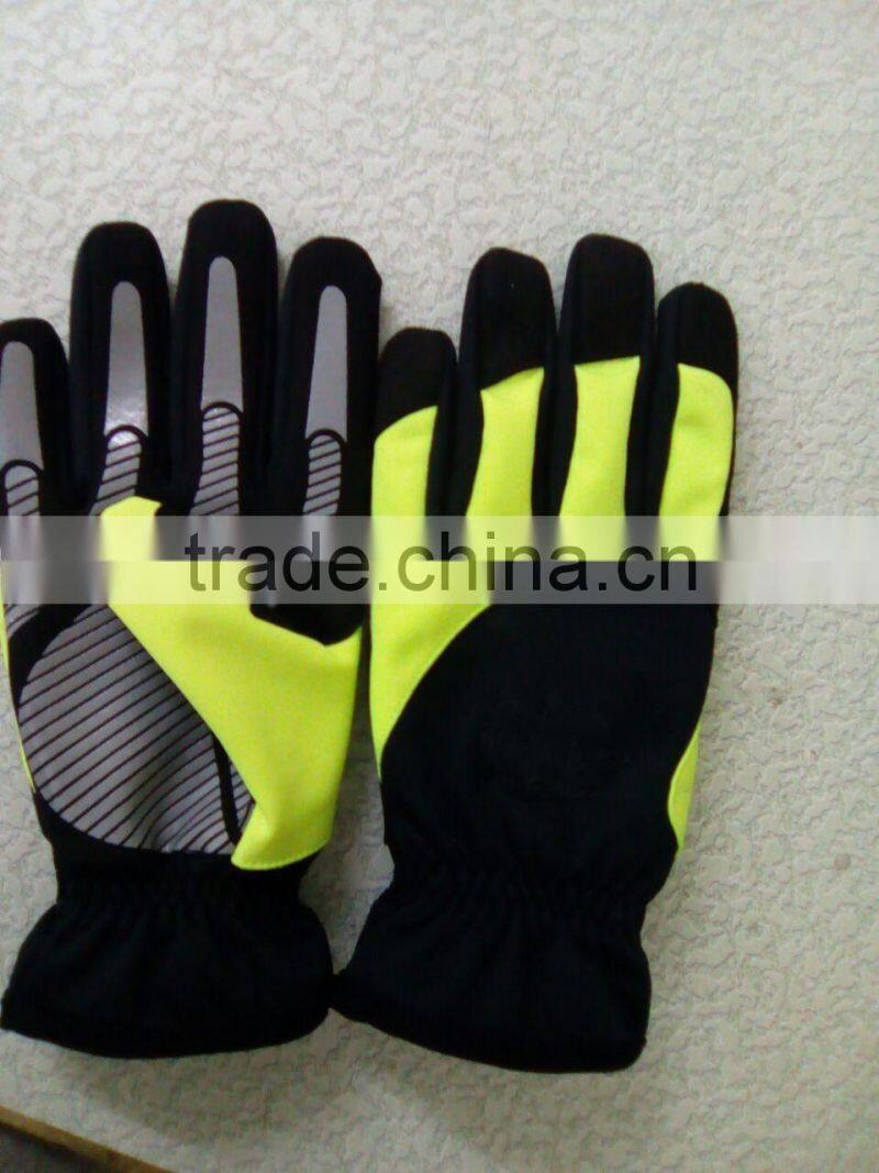 Easy fit all purpose leather glove/Hand protective impact mechanic glove