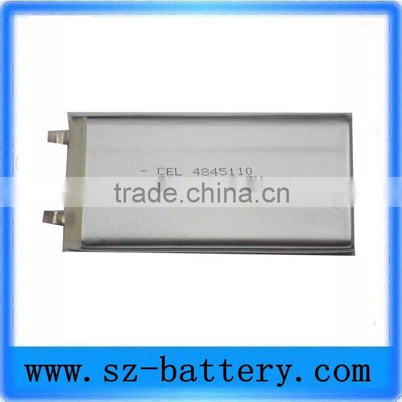 New 3.7v 3000mah flat cell lithium ion battery
