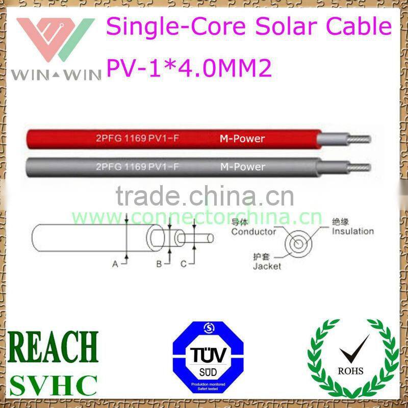 TUV Approval Single Core PV Solar Cable 007