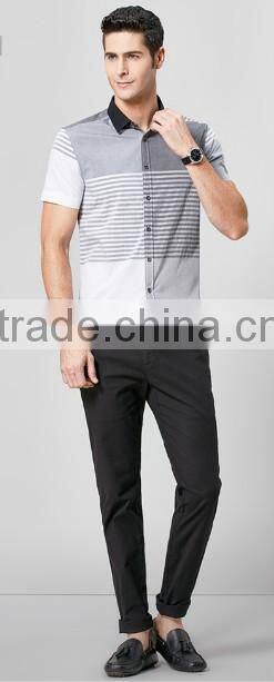 Men's Vogue Casual Plaids cotton short sleeve T Shirt