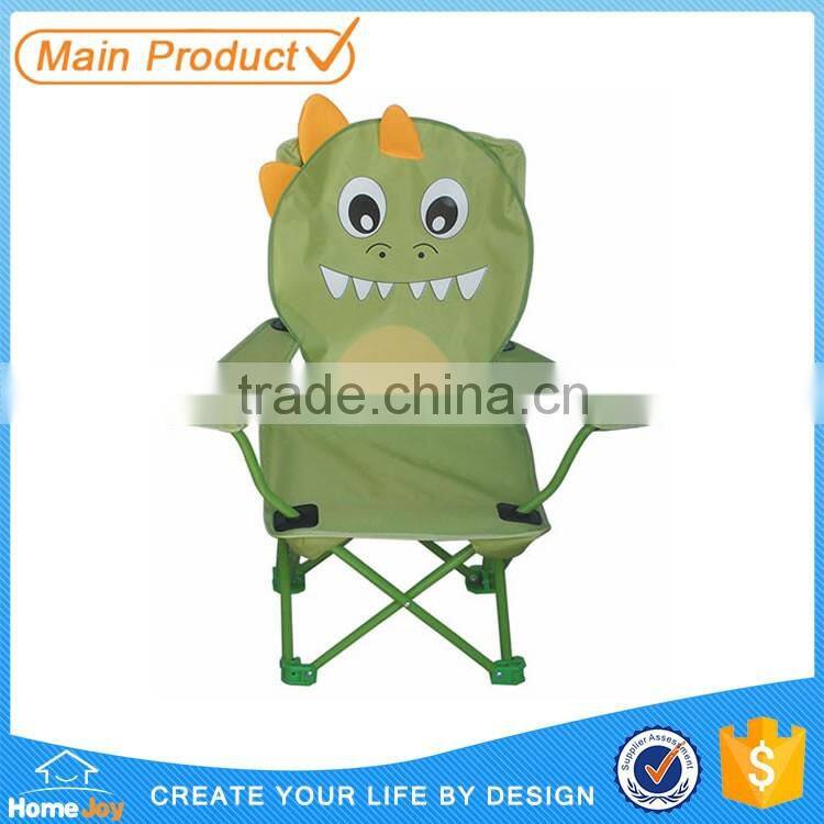 Cute folding kids camping chair with armrest