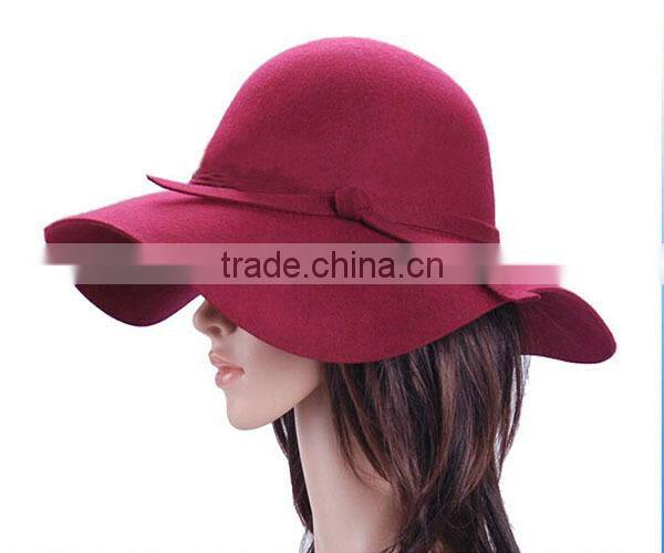 In Stock Cheap Wide Brim Wool Felt Hat Blank Wholesale