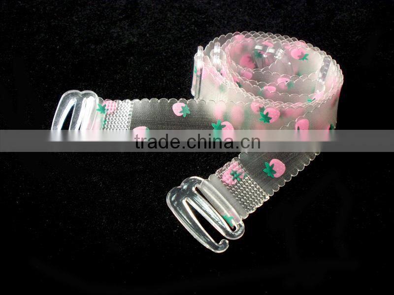 invisible bra strap with strawberry printed