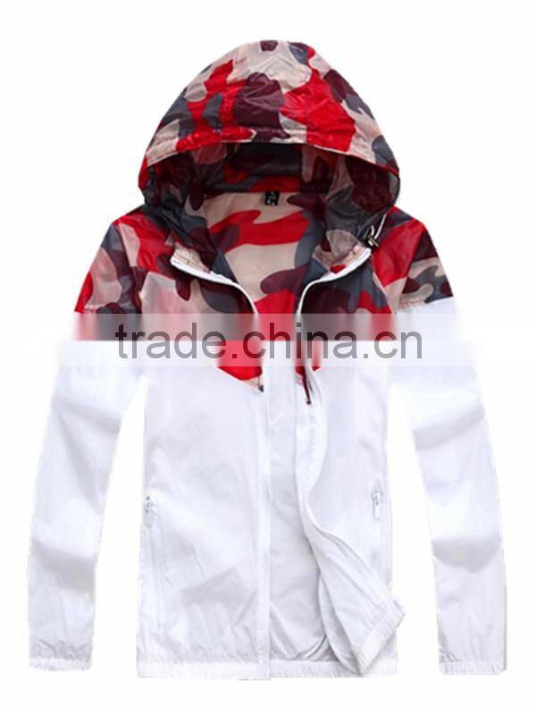Active Design Sports Hooded Rain Jacket Men
