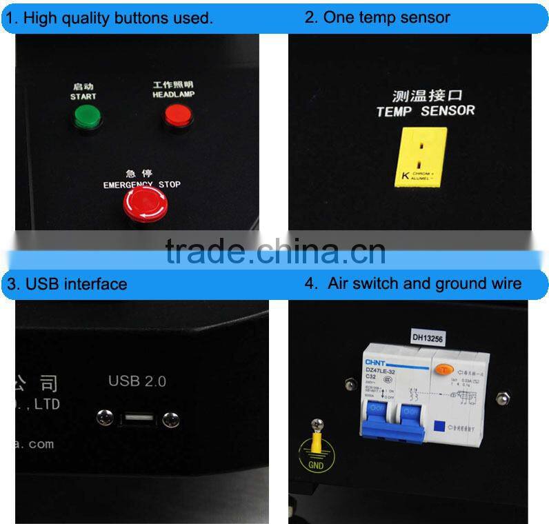 Laptop mobile repair tool bga chips reball machine with 3 heating zones DH-5860