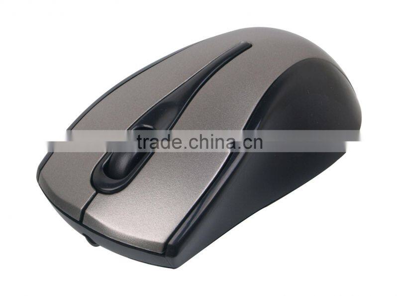 Ergonomic design Gray color 2.4G wireless mouse