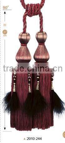 designer home decor beaded tassel curtain tiebacks