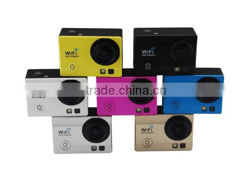 Ultrathin Wifi Action Camera 1080P full HD Car Camera DVR 30M Waterproof 2.0Inch TFT Helmet Camera Sport DV