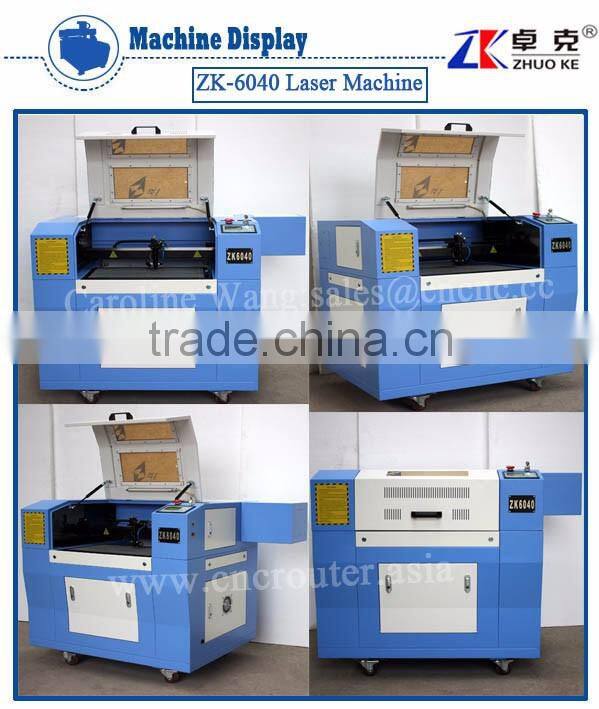 100W 3D Laser Tube ZK-6040 Laser Engraving Cutting Machine With Up And Down Platform With Leetro Control System
