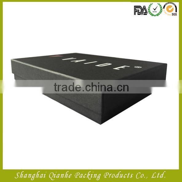 black hot selling cradboard paper box for garment