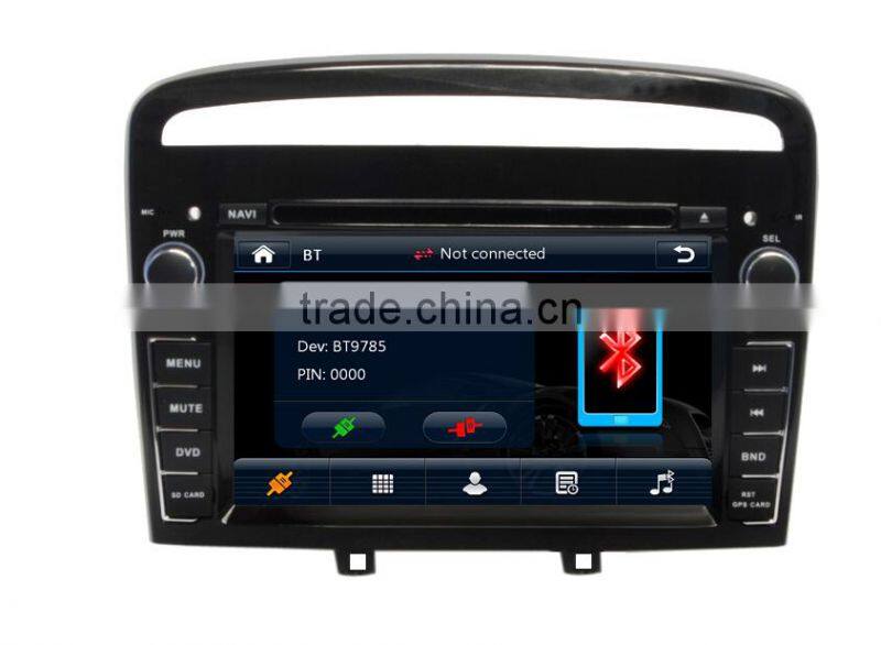 ZESTECH China Factory OEM ODM 2 din car dvd gps for Peugeot 408 with Win CE 6.0 system GPS+DVD+BT+TV+3G+Phone