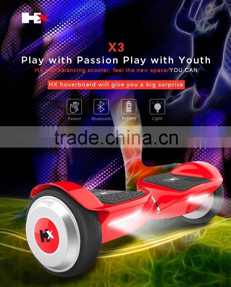 UL2272 APPROVED2 wheel hoverboard LED Two Wheel Electric self Balance Scooter hoverboard with samsung battery