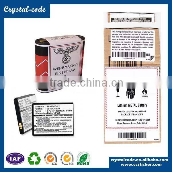 Laptop peelable battery sticker for electronics