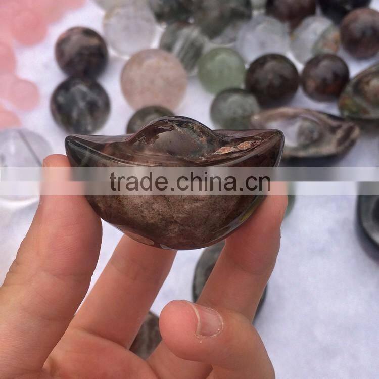 Natural Crystal Stones Chinese National Features Ingot Crystal Carvings For Sale
