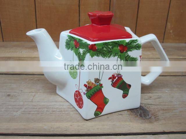 new christmas ceramic salt and herb shaker