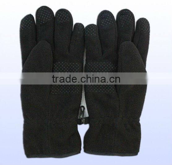 Factory direct offer,Customized design polar fleece glove,anti slip Men's glove