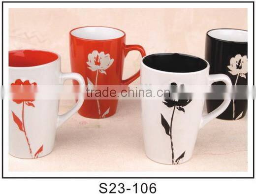 customizable ceramic mug fancy coffee cup with silicone lid wholesale