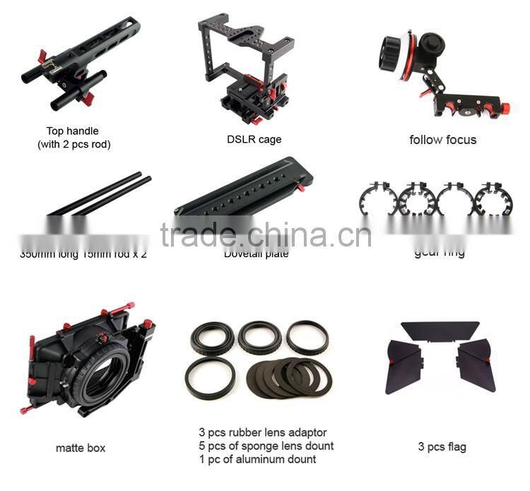 CAME-TV DSLR Cage For GH4 & S ONY A7s & 5D Mark III