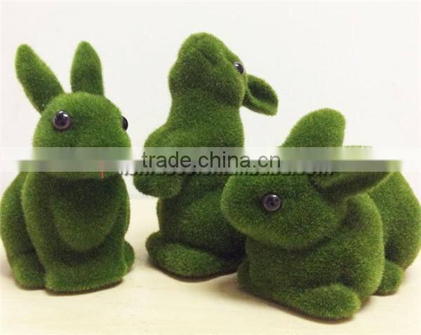Cute Fake Animal Artificial Topiary Grass Animal For Home Decoration