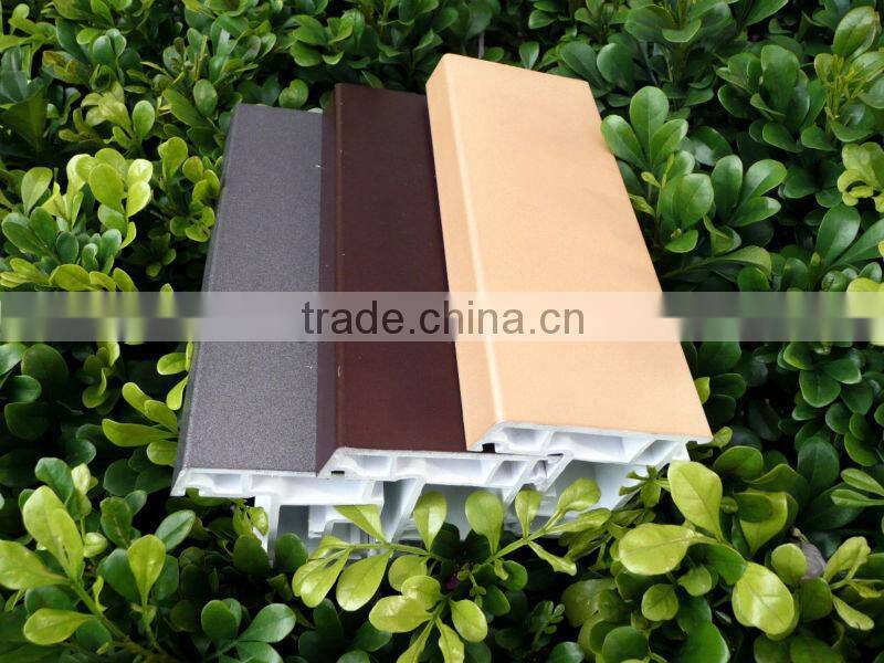 60 mm sliding series window and door upvc profile in white color