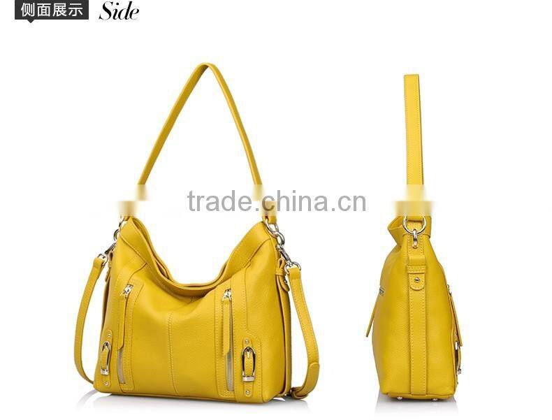 2016 newest trend zip closure women handbag durable lady tote bag