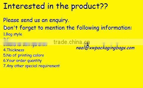 ISO certified aluminum foil bag