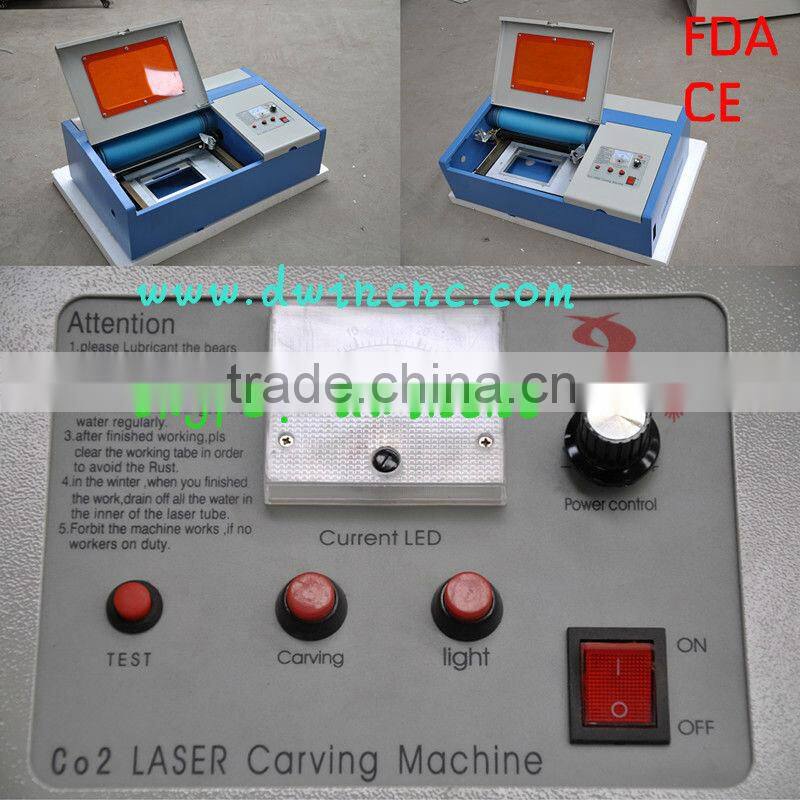 Dw40 Distributor wanted advertising arts crafts wood acrylic leather paper textile stamp making laser machine small engraving