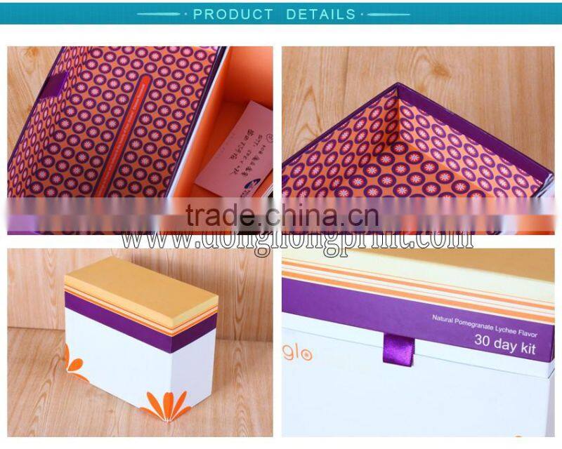 Matte lamination special pattern paper cosmetic box