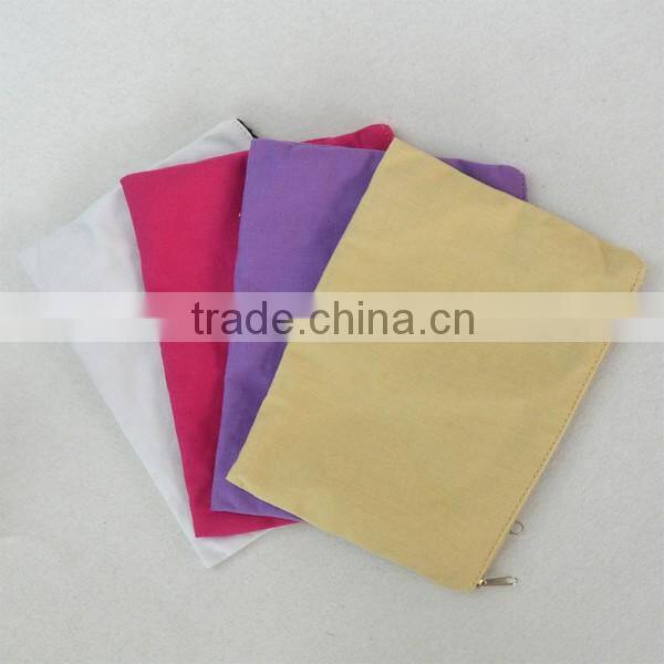 Small Zipper Cotton Canvas Tote Shopping Bags