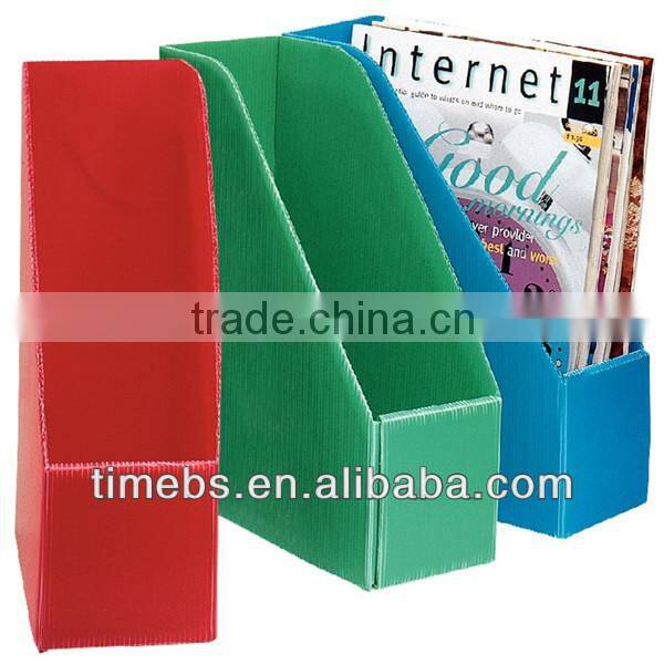 Folding coroplast archive box ,file box,documents box