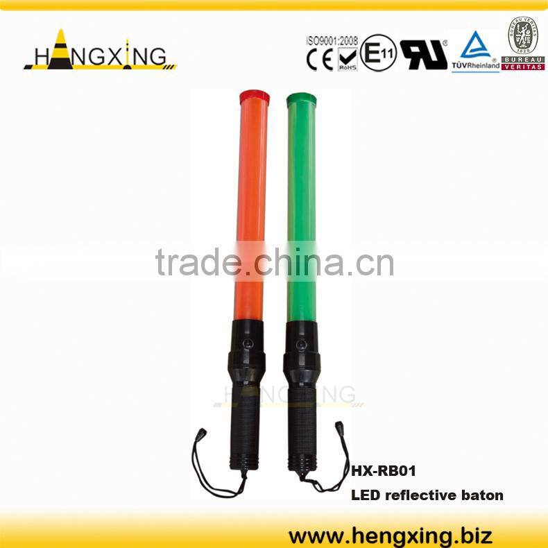 RB06 pvc lens traffic wand baton double colors
