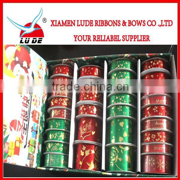 2015 Wholesale Gift decoration printed Wrapping Ribbon