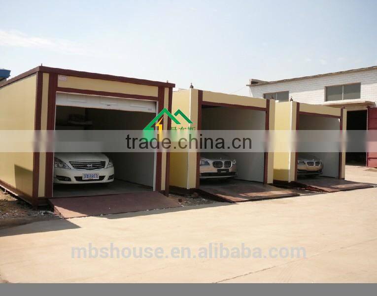 Prefabricated Car garage storage in cheap price,Temporary Mobile prefab shop with roller door for sale food festival